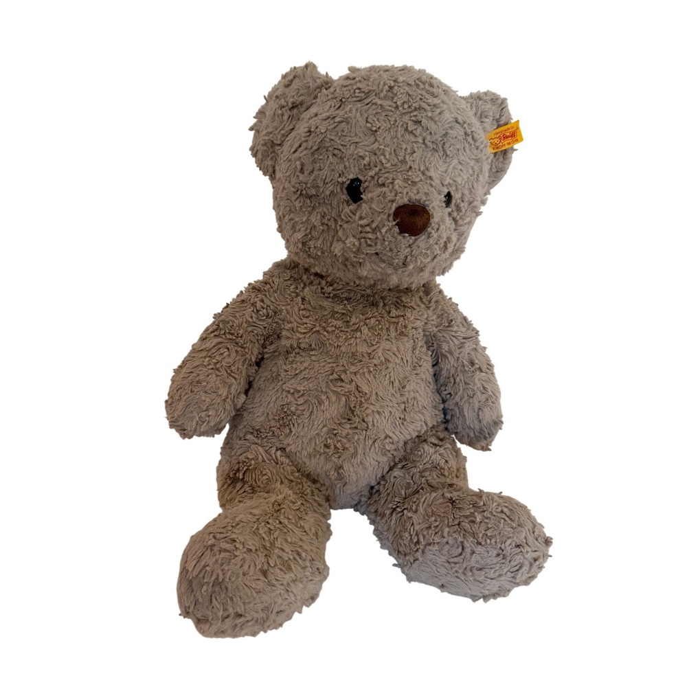 Steiff Grey Teddy Bear Soft Plush Cuddly Friends Knopf Im Ohr Original